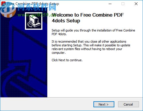 Free Combine PDF 4dots(PDF合并软件)