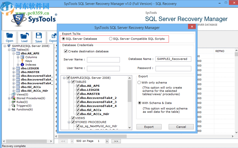 SysTools SQL Server Recovery Manager