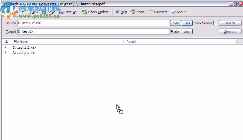 Batch XLS TO PDF Converter(XLS到PDF转换器)