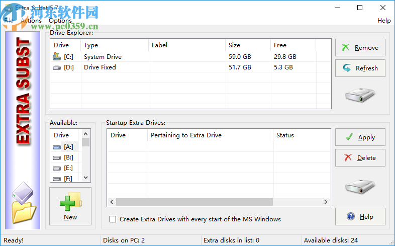 Extra Subst(虚拟磁盘管理工具)