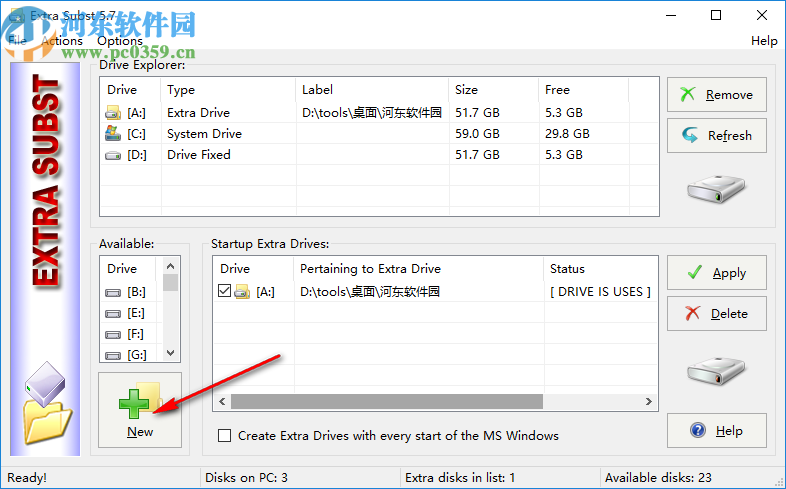 Extra Subst(虚拟磁盘管理工具)