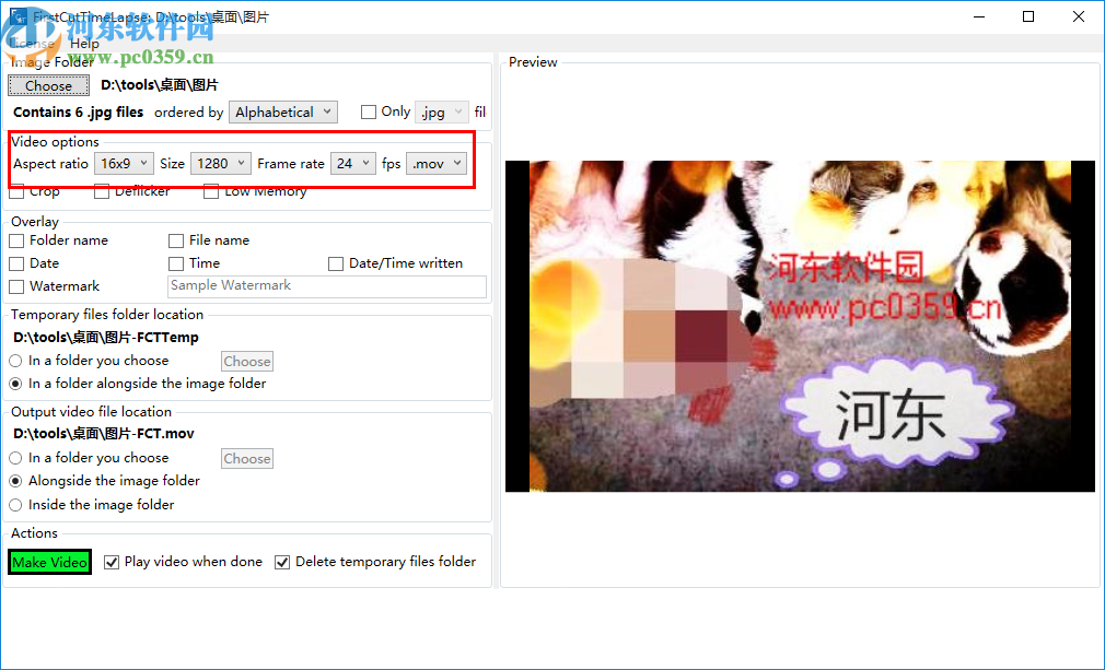 First Cut Timelapse(图片转换视频软件)