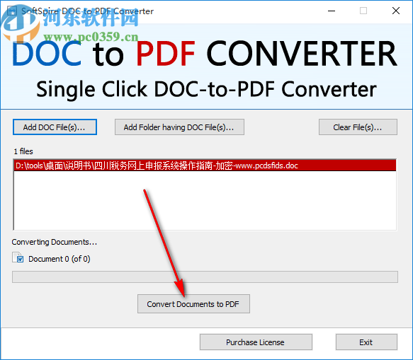 SoftSpire DOC to PDF Converter(DOC转PDF工具)