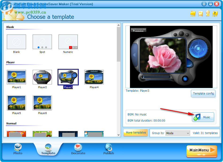 iPixSoft flash ScreenSaver Maker