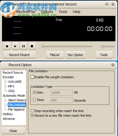 FairStars MP3 Recorder(录音软件)