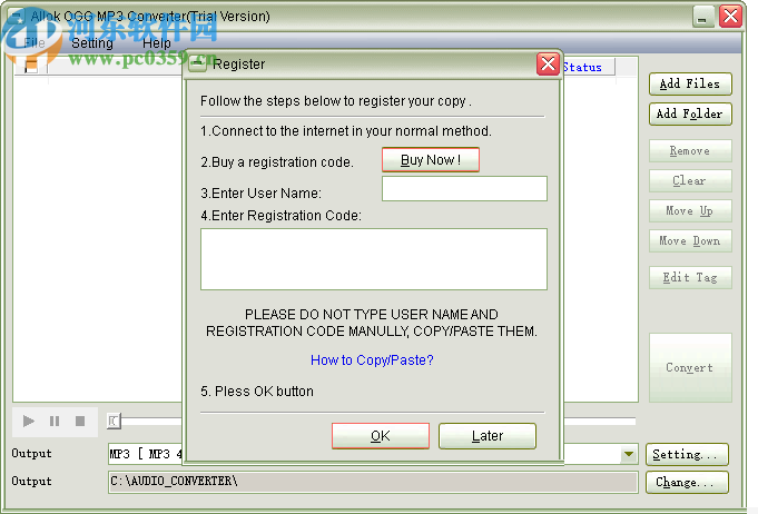 Allok OGG MP3 Converter(音频转换工具)