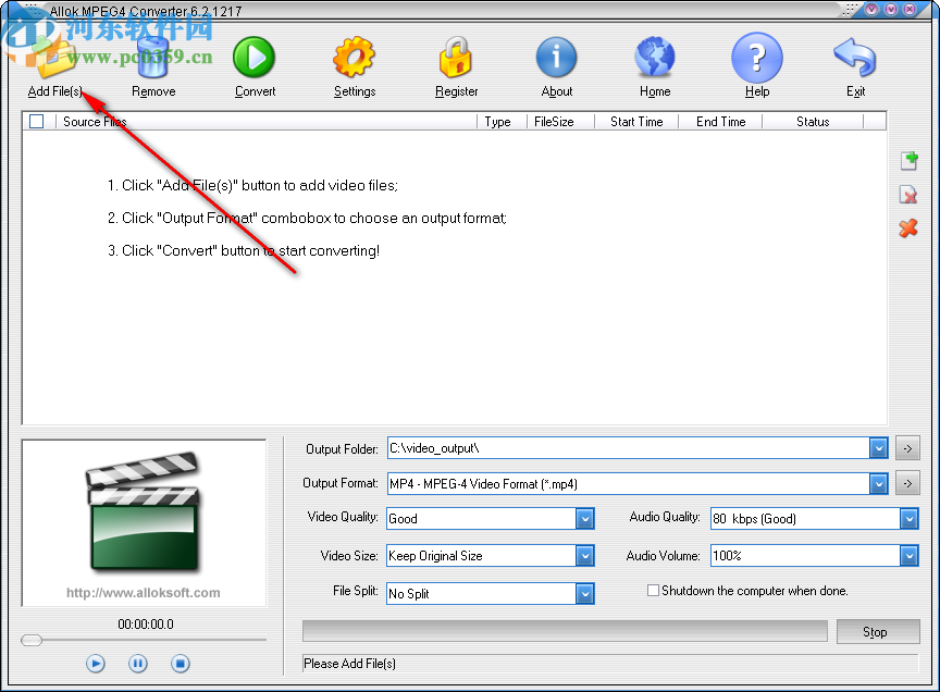 Allok MPEG4 Converter(视频转换工具)
