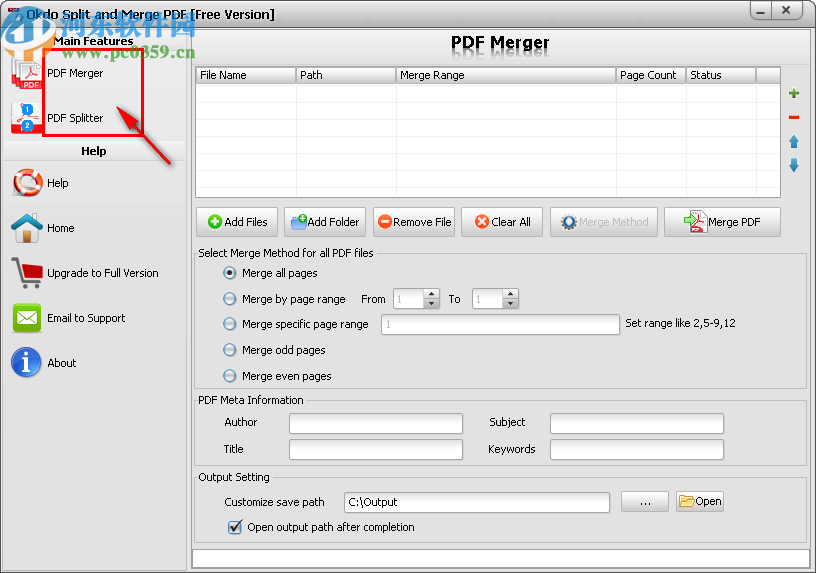 Okdo Split and Merge PDF(PDF拆分合并工具)