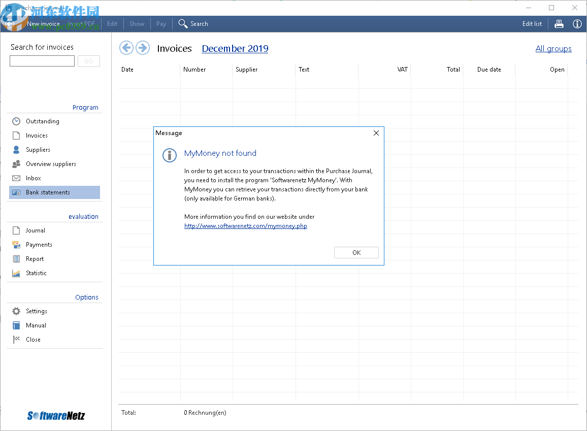 Rechnungseingangsbuch(会计开票软件)