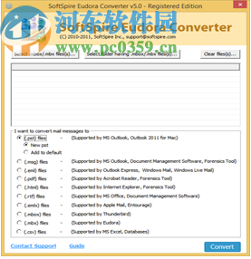 SoftSpire Eudora Converter(Eudora转换器)
