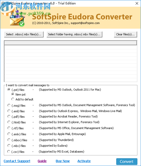 SoftSpire Eudora Converter(Eudora转换器)