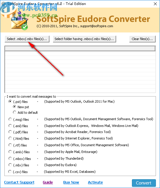 SoftSpire Eudora Converter(Eudora转换器)