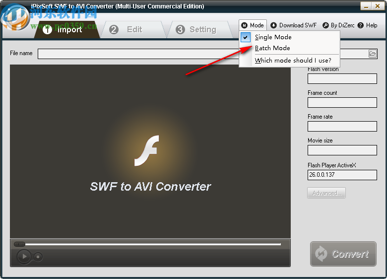 iPixSoft SWF to AVI Converter(SWF到AVI转换器)