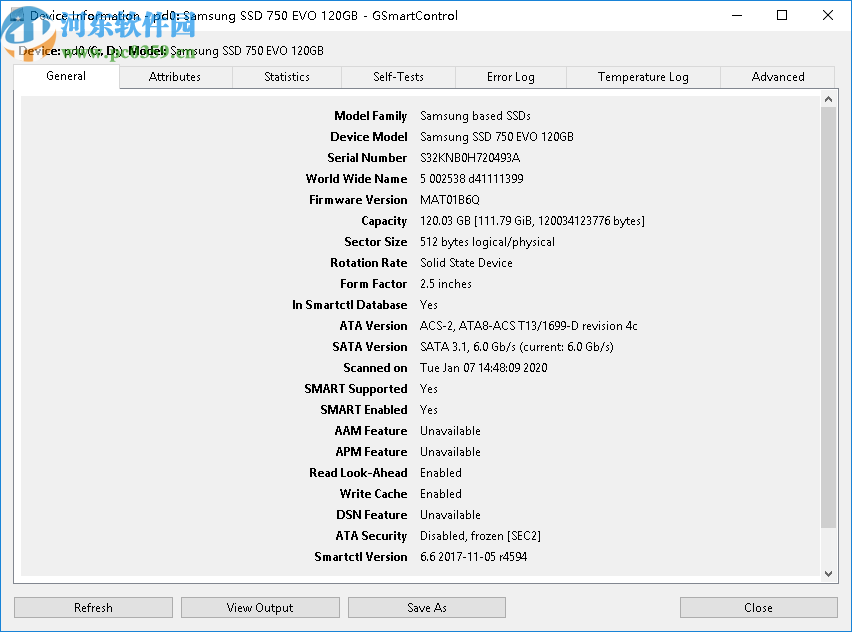智能磁盘检测工具(GSmartControl)