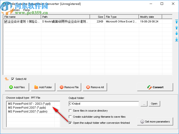 Okdo Excel to PowerPoint Converter(Excel转PPT工具)