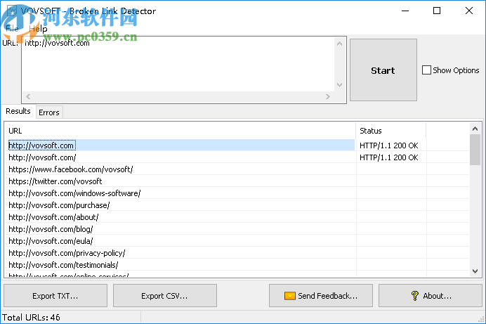 VovSoft Broken Link Detector(网站死链检测软件)