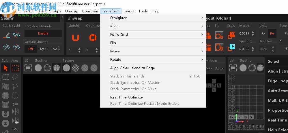 RizomUV Virtual Space(三维模型展UV软件)