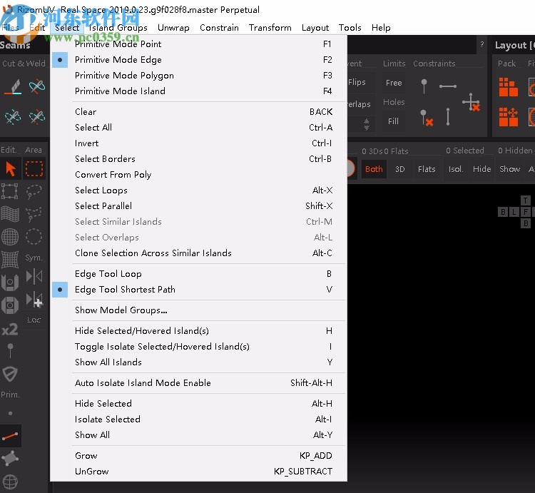 RizomUV Virtual Space(三维模型展UV软件)