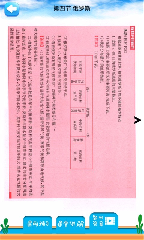 七年级下册地理解读(3)