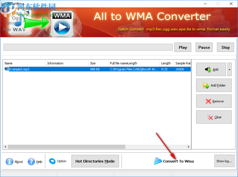 Boxoft All to WMA Converter(WMA格式转换器)