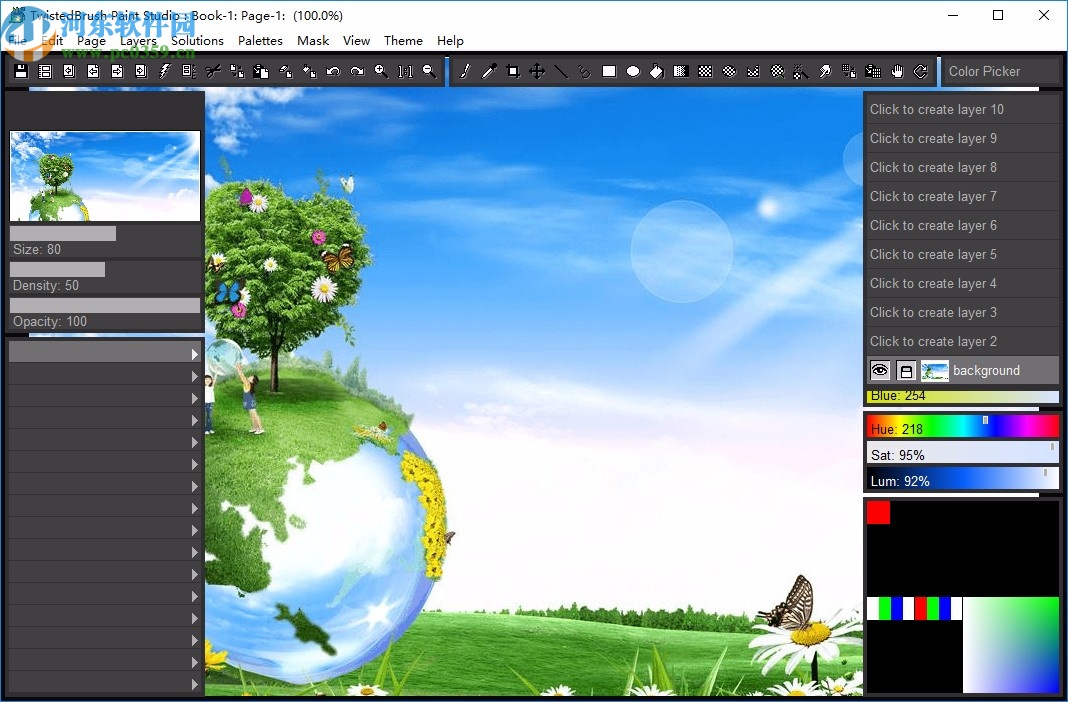 3D绘画软件(TwistedBrush Paint Studio)