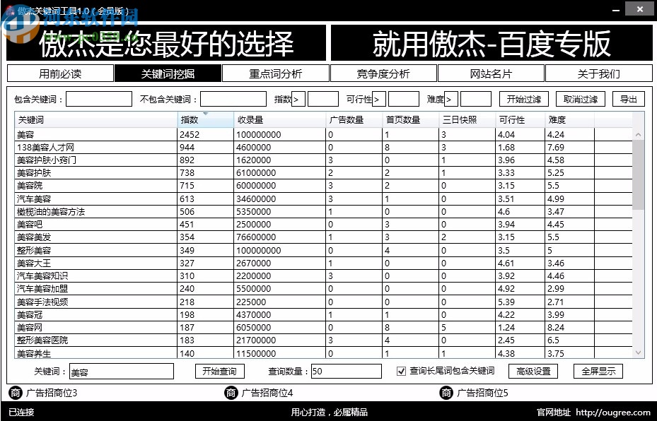 傲杰关键词工具