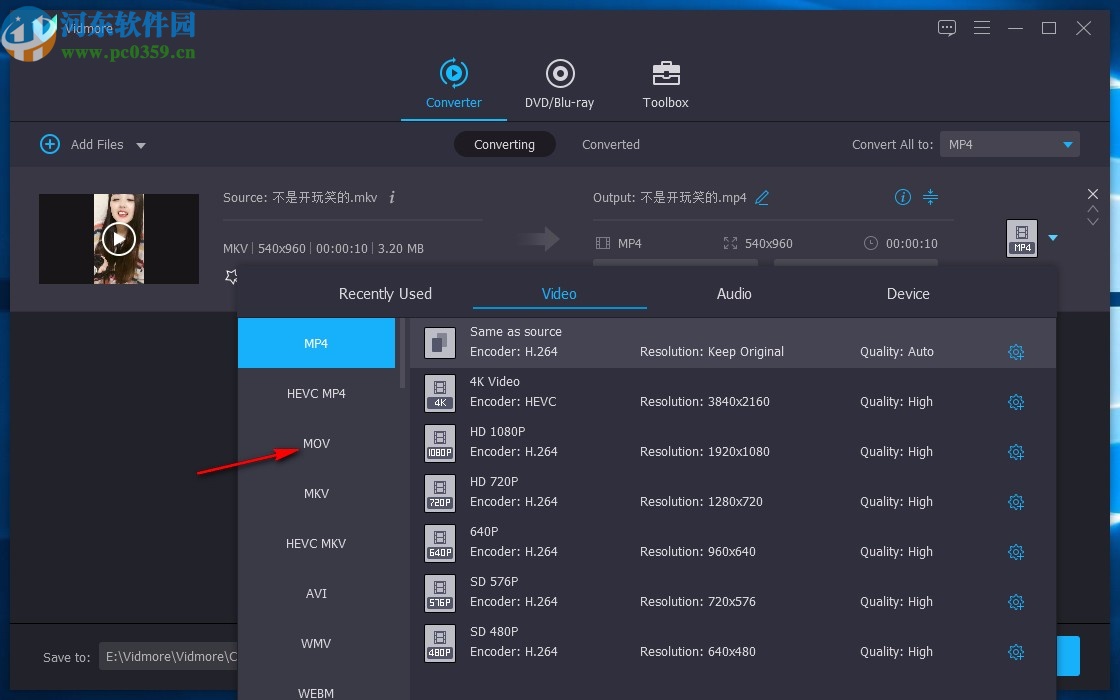 Vidmore(免费视频格式转换软件)