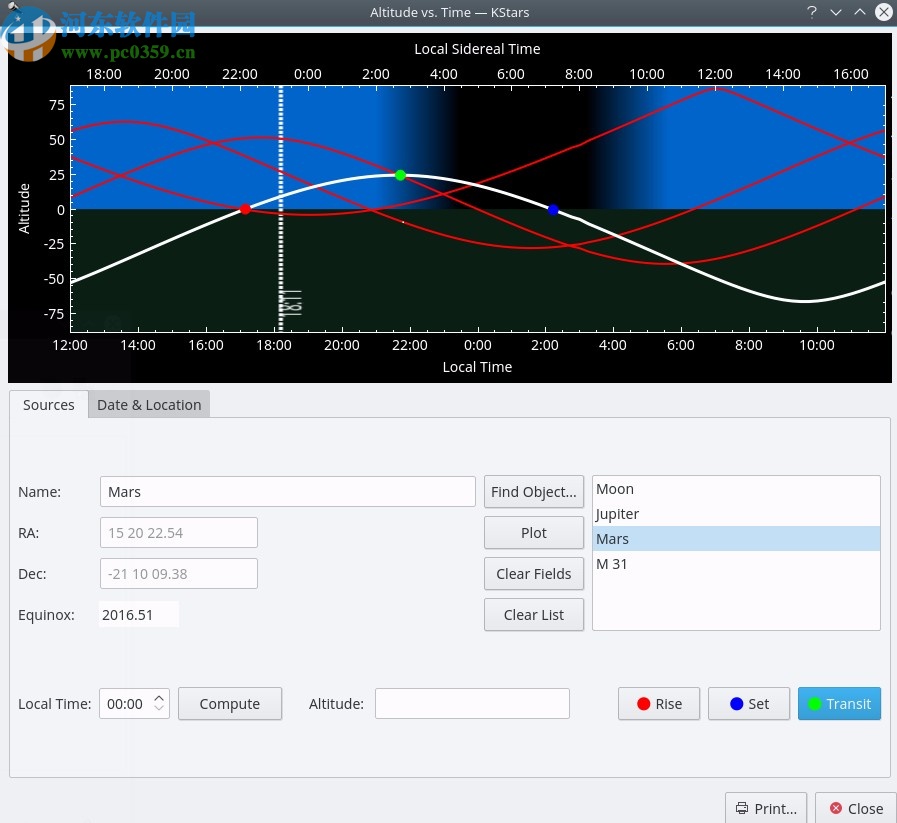 KStars(天文学教育平台)