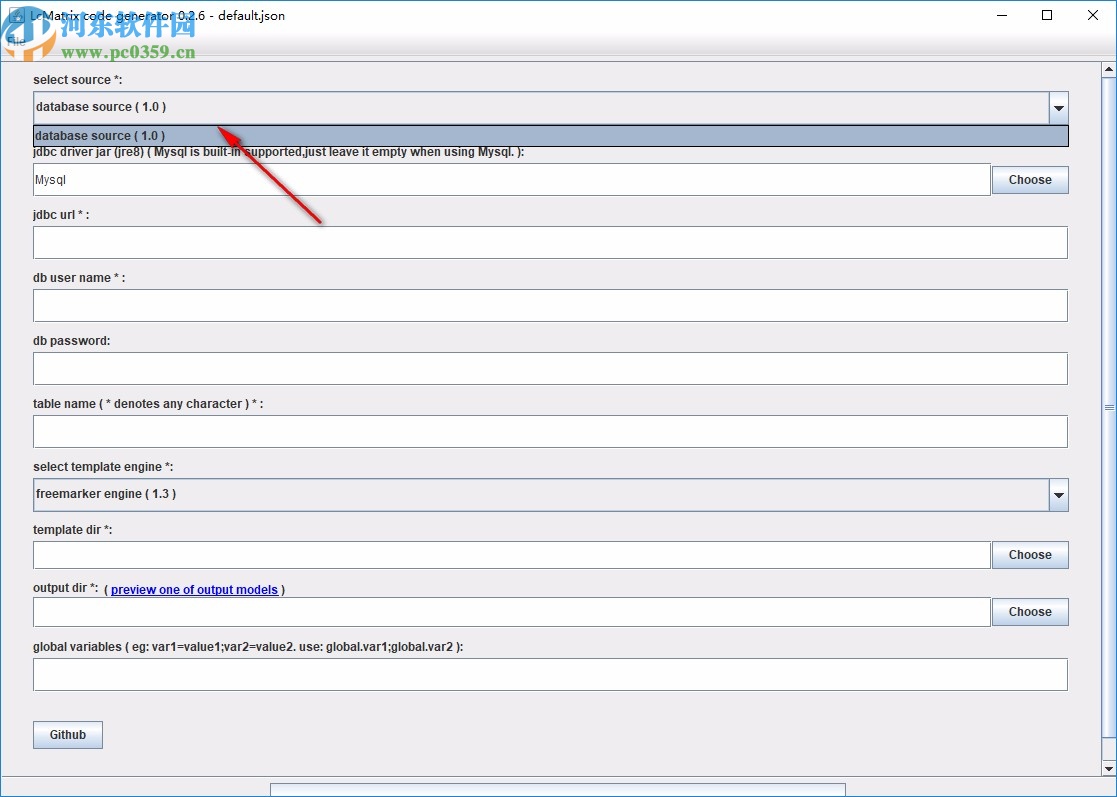 lcmatrix code generator(代码生成器)