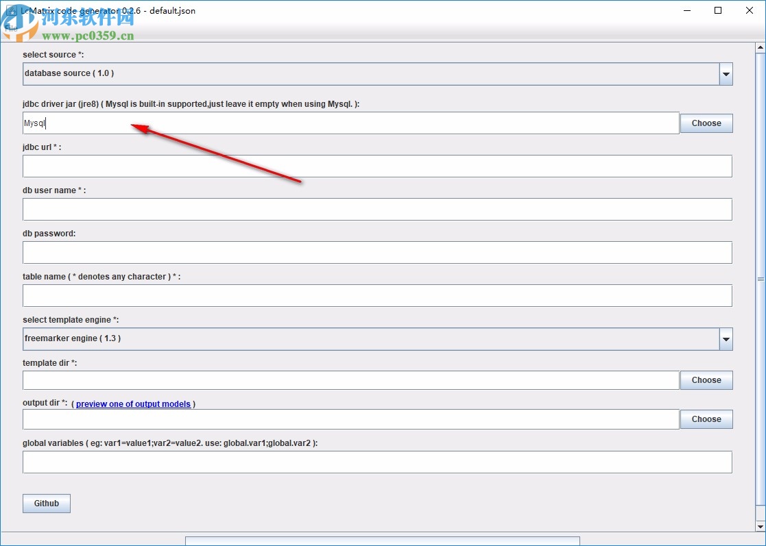 lcmatrix code generator(代码生成器)