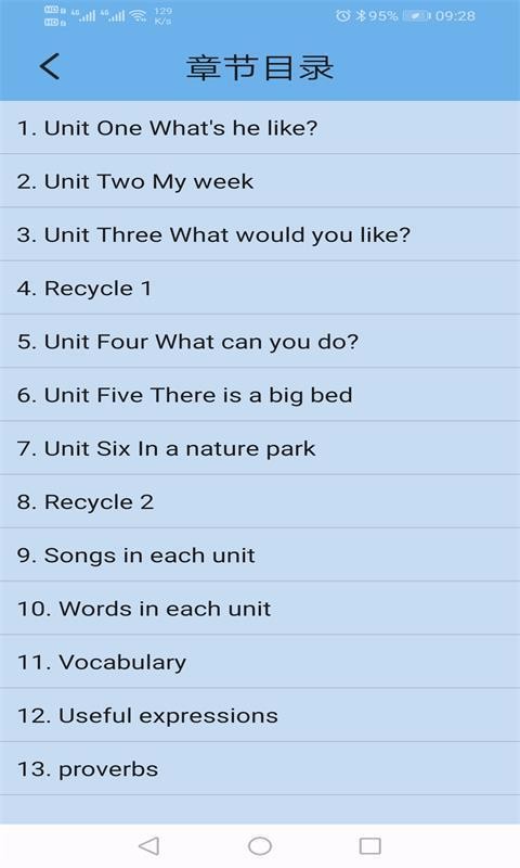 PEP人教英语五年级上(4)